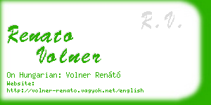 renato volner business card